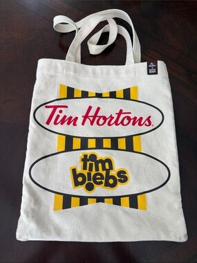 Tim Hortons & Justin Bieber Limted Edition Canvas Tote Bag